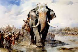 Maharaja Jayachandra's White Elephant that Refused to Salute Muhammad Ghori