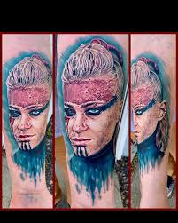 BACK AT WORK! Thank god, I feel like I have a purpose again. Super fun  first day back making this portrait of “Thusnelda” from the Netflix series  “Barbarians” I have t seen