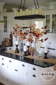 All About The Details Kitchen Home Tour Stonegable Kitchen Island Decor Fall Living Room Fall Kitchen