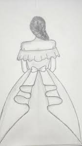 Wedding Dress Illustration In 2020 Easy Drawings Sketches Easy Drawings Cute Easy Drawings