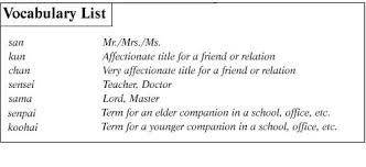 Their names are listed by japanese ones, since the western counterparts weren't consistent … What Does Kun Mean In Anime 99 Degree