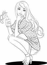 Barbie coloring pages for kids. Su Cara Y Pelo Barbie Coloring Pages Barbie Coloring Cute Coloring Pages