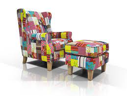 Flügelstühle lassen sich in jeden einrichtungsstil integrieren, ob klassisch oder modern. Wilma Ohrensessel Material Stoff Eichefarbig Patchwork