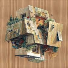 Surreal Architectural Illustrations By Cinta Vidal Agullo Architecture Drawing Architecture Painting Illusion Paintings