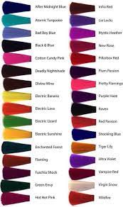 I Might Get A Streak In My Hair What Color Should I Get Btw My Hair Is A Dark Blonde Hair Dye Color Chart Manic Panic Hair Dye Manic Panic Hair