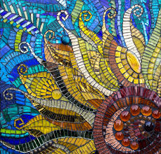 Julie Edmunds Artist Sunflower Mosaic Art Mosaic Artwork Sunflower Mosaic
