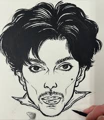 I think my Prince portrait is done. 💜 Adobe MAX talk is coming up in ten  days so I'm working
