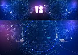 Vs Fight Background For Battle In 2020 Background Red Vs Blue Vector Illustration