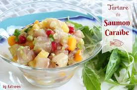Le Tartare De Saumon Caraibe Aux Fruits Original Et Tout En Fraicheur Tartare De Saumon Recettes De Poisson Saumon