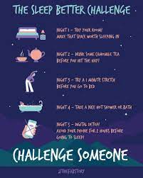 Drink plenty of water during the day to keep your body hydrated and cool while you sleep. 5 Day Better Sleep Challenge Fabulous Magazine Sleep Better Tips Healthy Sleep Habits Better Sleep