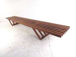 Not only is it beautiful, but it has tons of storage and the table top features nifty removeable panels. Rare Mid Century Modern Slat Bench Coffee Table At 1stdibs