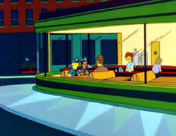 Here's some more people watching from a bar stool at phillies. Nighthawks Painting Wikipedia