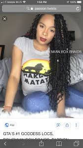 Black And Grey Bohemian Box Braids Pin By Msvirgocutie On Hairstyles Braided Hairstyles For Black Women Braids With Curls Hair Styles