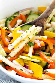 We love jicama dipped in citrus and then sprinkled with salt and jalapenos. Jicama Salad With Cilantro Lime Dressing Jessica Gavin