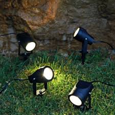 Lights By B Q Pisto White Halogen Spike Spotlight Pack Of 4 Departments Diy At B Q
