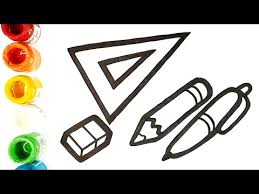 Subscribe to receive free email updates. Cara Menggambar Dan Mewarnai Alat Tulis Sekolah Youtube