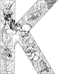Get crafts, coloring pages, lessons, and more! Letter K With Animals Coloring Page Animal Coloring Pages Alphabet Coloring Pages Animal Alphabet Letters