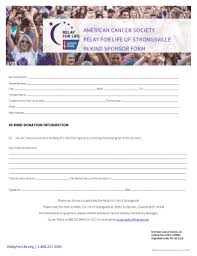 Sponsoring this great event will help support the great work of the bermuda cancer & health centre, as well as help support those effected by cancer. Fillable Online Relay For Life Sponsorship Invoice Template Fax Email Print Pdffiller