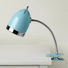 The Land Of Nod Kids Lighting Aqua Blue Clip On Table Lamp In Desk Lamps Lamp Clip Lamp Kids Desk Lamp
