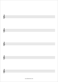 Music manuscript paper with a no logo layout. Free Blank Sheet Music Flutetunes Com