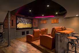 Proper sound insulation, cabling and overall use of space are key elements of a successful design. 10 Awesome Basement Home Theater Ideas Home Theater Rooms Home Theater Design Home Theater Seating