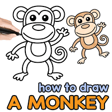 Home Page Monkey Drawing Easy Drawing Tutorial Easy Easy Drawings