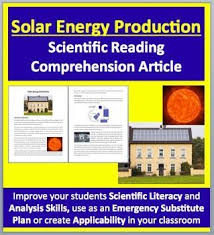 Solar Energy Production Renewable Energy Science Reading Article Science Reading Solar Energy Physics High School