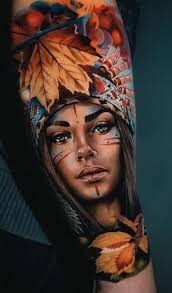 5yr · batmansuglycousin · r/colorization. Native American Indian Tattoos Meaning Cool Examples