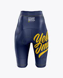 Download Women S Cycling Shorts Mockup Back View In Apparel Mockups On Yellow Images Object Mockups