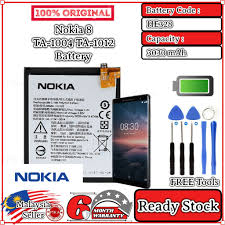 Nokia 8 specifications review and price in india. 100 Original Nokia 8 Battery Ta 1004 Ta 1012 Battery He328 3030mah Shopee Malaysia