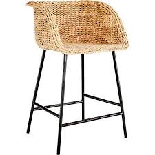 Silas Seagrass Counter Stool 24 Reviews Cb2 Wicker Bar Stools Stool Bar Stools