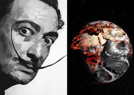 На ней изображена огромная спящая голова, держащаяся на одиннадцати тонких подпорках (точно таких же, как у женщин. Tolko Molitsya Umershij Salvador Dali Poslal Znak Masonov Kak Predvestnik Apokalipsisa