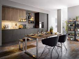The german kitchen designs offer a large work area through the countertops or through the kitchen island which will help you to prepare food easily. Modern Kitchen Design Ideas By Schuller German Kitchens Steel Dark Effect Kitchenst Modern Kitchen Cabinet Design Modern Kitchen Design White Modern Kitchen