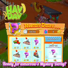 Click on the tree to put a lot of money. Hay Day Our Next Derby Is A Mystery Derby Expect The Facebook
