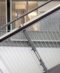 Wire Mesh Railing System Designed For The University Of Pittsburgh Wire Mesh Exterior Stairs Staircase Metal