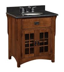 The most common bath vanity cabinet material is wood. 33 Landmark Mission Single Bathroom Vanity Cabinet From