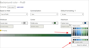 You might want to the bandnumber measure is easy to use in the conditional formatting options of power bi to change the background of all the columns you want to format. Power Bi Conditional Formatting For Matrix And Table Visuals