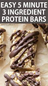 3 ing no bake protein bars