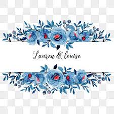 Semua sumber daya ornamen undangan . Quadro De Flor Floral Azul Com Aquarela Clipart Floral Flor Casamento Imagem Png E Vetor Para Download Gratuito Bingkai Bunga Bunga Biru Cat Air