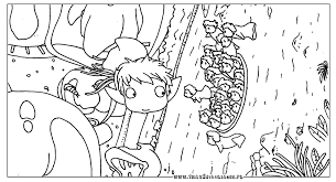 Epingle Par Taty Vindas Sur Ponyo Ponyo Sur La Falaise Ponyo Coloriage Hayao Miyazaki
