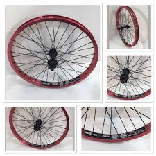 Black And Blue Rims 20 20 Bmx Front Wheel W Alienation Pbr Plain Black Rim Red 3 8 Axle Bicycle Bike Alienation Bicycle Bike Black Rims Bicycle