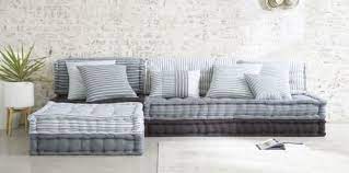 Maybe you would like to learn more about one of these? Banquette D Angle Modulable 6 Places En Coton Gris Et Blanc Honfleur Maisons Du Monde