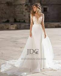 April 2009 um 17:01 letzte antwort: Traumhaftes Brautkleid Hochzeitskleid Langarm Spitze Mermaidschnitt 36 38 40 42 Ebay