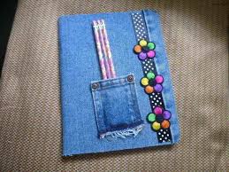 Look for book cover inspiration. Denim Composition Book How To Make A Denim Book Cover Decorating On Cut Out Keep