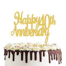 It is indeed fun and exciting, but it goes without saying that there are the downs too. Happy 40th Anniversary Cake Topper Double Sided Gold Glitter 40 Years Love Wedding Anniversary Party Decorations Amazon In Toys Games