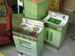 Metal play kitchen set from the 70 s full. Vintage Metal Child S Kitchen Set