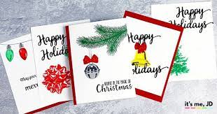 Email your card on christmas morning or text it on christmas eve! The Most Realistic Holiday Layering Stamps For Christmas Card Making