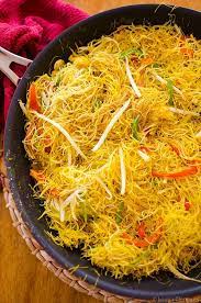 Vegetarian Singapore Noodles Recipe Singapore Noodles Vegetarian Recipes Recipes