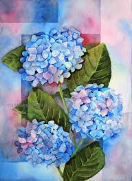Reserved Sold Original 11x14 Watercolor Painting By Melanie Etsy Hydrangeas Art Flower Art Hydrangea Painting