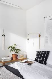 Black And White Themed Room Simple Black And White Themed Room Plants Are Such A Great Way To Add Warmth To Any Space Minimal Bedroom Minimalist Bedroom Home Bedroom